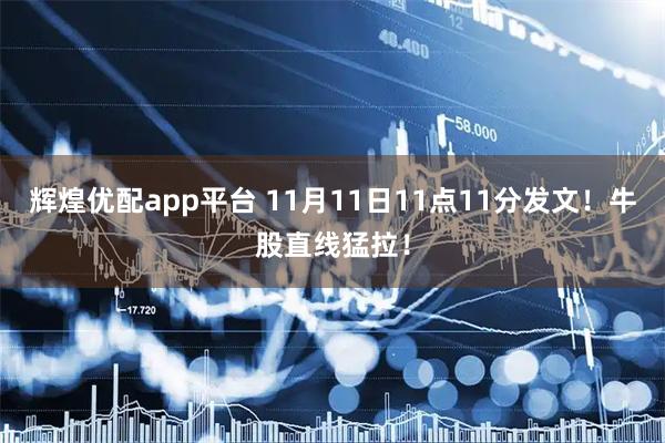 辉煌优配app平台 11月11日11点11分发文！牛股直线猛拉！