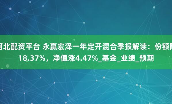 河北配资平台 永赢宏泽一年定开混合季报解读：份额降18.37%，净值涨4.47%_基金_业绩_预期